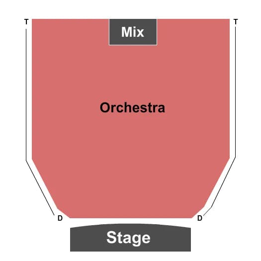 CLARENCE BROWN THEATRE MAINSTAGE END STAGE Seating Map Seating Chart