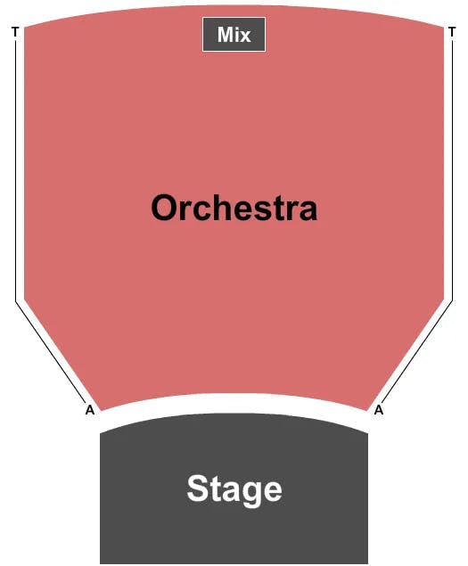CLARENCE BROWN THEATRE MAINSTAGE ENDSTAGE 2 Seating Map Seating Chart