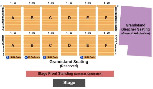  END STAGE Seating Map Seating Chart