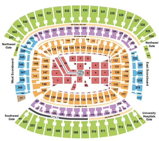  WWE SUMMERSLAM Seating Map Seating Chart