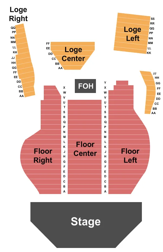 ENDSTAGE 2 Seating Map Seating Chart