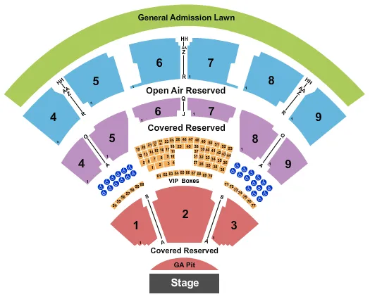  ENDSTAGE GA PIT 5 Seating Map Seating Chart