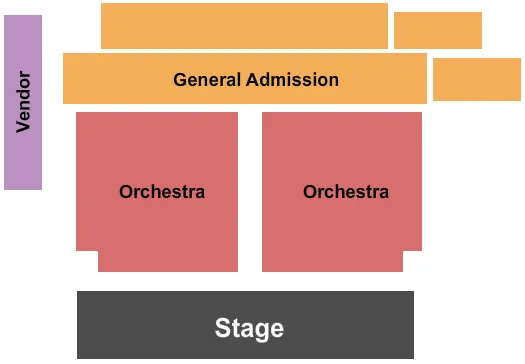 COCA COLA PAVILION AT DESTINATION DAYTONA END STAGE Seating Map Seating Chart