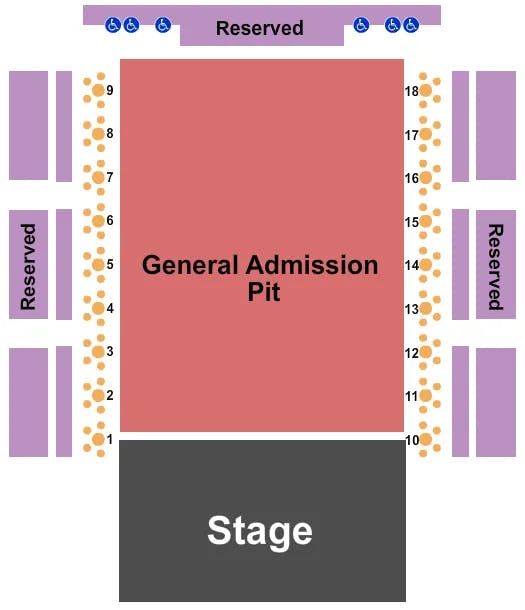 COCA COLA ROXY ENDSTAGE BOXES Seating Map Seating Chart