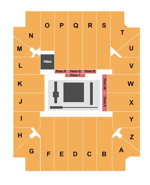  GYMNASTIC Seating Map Seating Chart