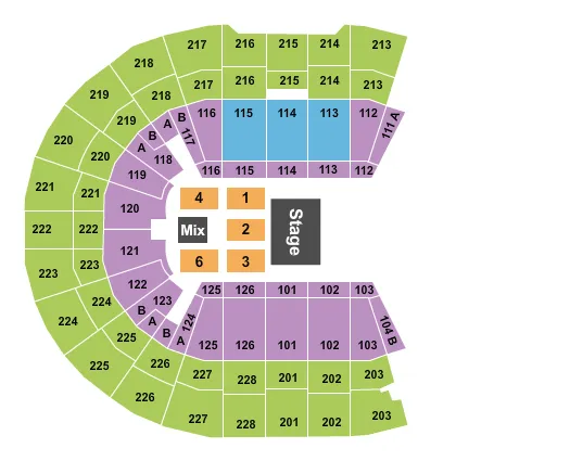  ENDSTAGE 2 Seating Map Seating Chart