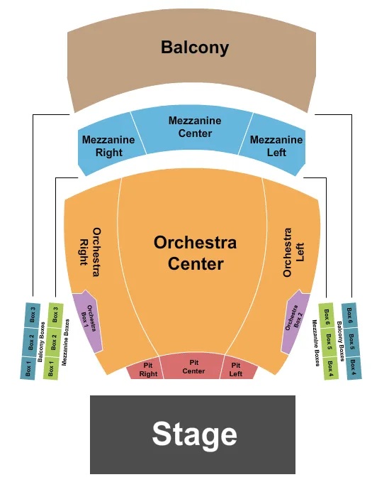  ENDSTAGE PIT 2 Seating Map Seating Chart