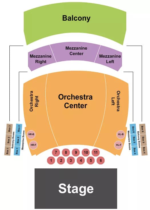  ENDSTAGE TABLES Seating Map Seating Chart