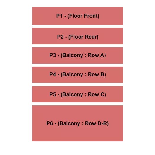  END STAGE Seating Map Seating Chart