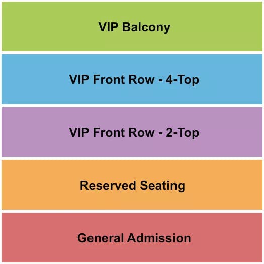  GA VIP RESERVED Seating Map Seating Chart