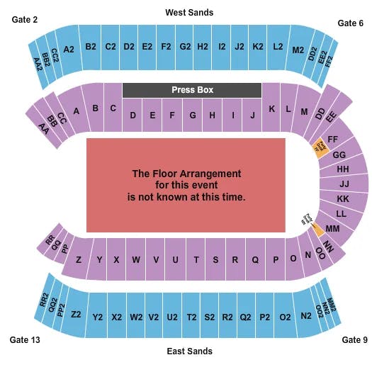 COMMONWEALTH STADIUM EDMONTON GENERIC FLOOR Seating Map Seating Chart