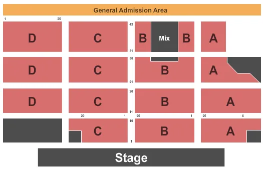  ENDSTAGE 3 Seating Map Seating Chart