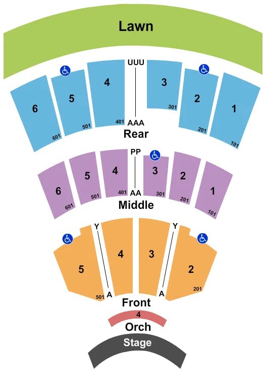  END STAGE Seating Map Seating Chart