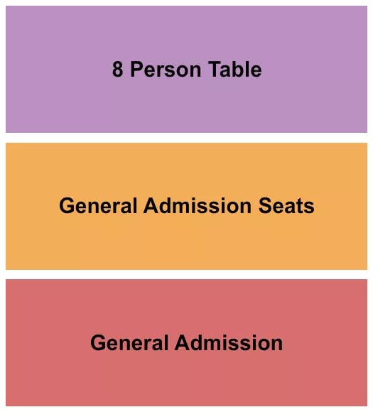 COOKS GARAGE GA GA SEAT TABLE Seating Map Seating Chart