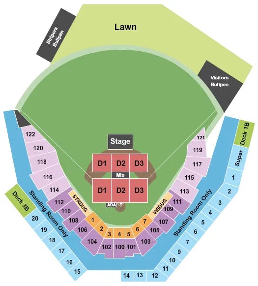  COMEDY Seating Map Seating Chart