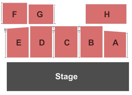 COUNTRY JAM USA WI END STAGE Seating Map Seating Chart