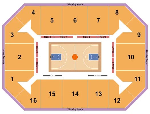 COVELLI CENTER COLUMBUS BASKETBALL 2020 Seating Map Seating Chart