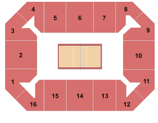 COVELLI CENTER COLUMBUS VOLLEYBALL Seating Map Seating Chart