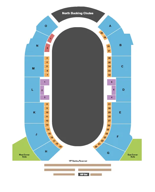  RODEO 3 Seating Map Seating Chart