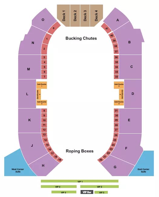  RODEO 4 Seating Map Seating Chart