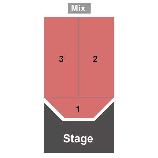 COX BUSINESS CENTER LEGACY HALL END STAGE 2 Seating Map Seating Chart