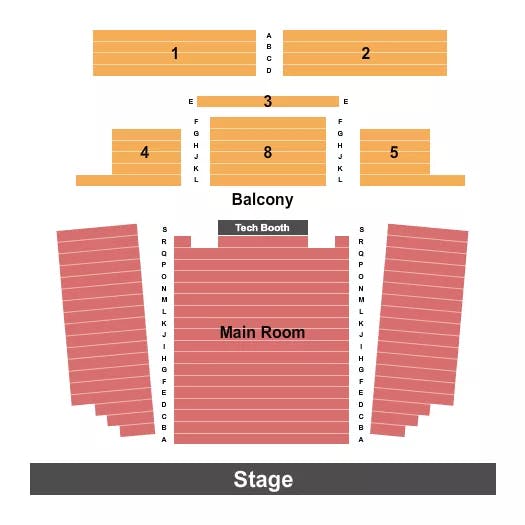  END STAGE Seating Map Seating Chart