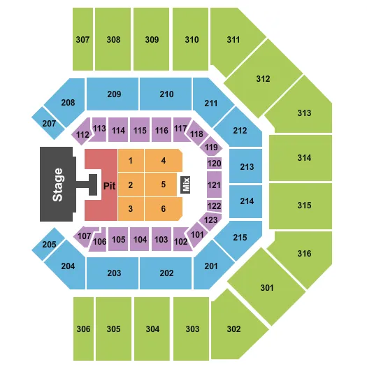  JASON ALDEAN Seating Map Seating Chart