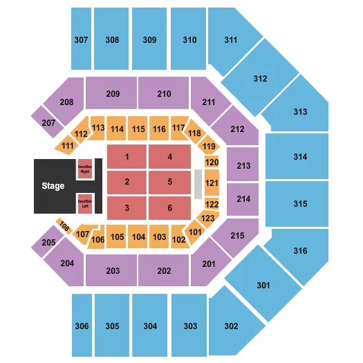  KENNY CHESNEY Seating Map Seating Chart