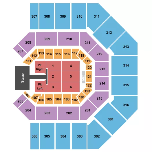  OLD DOMINION Seating Map Seating Chart