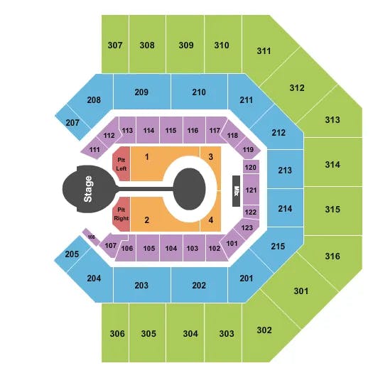  SHAWN MENDES Seating Map Seating Chart