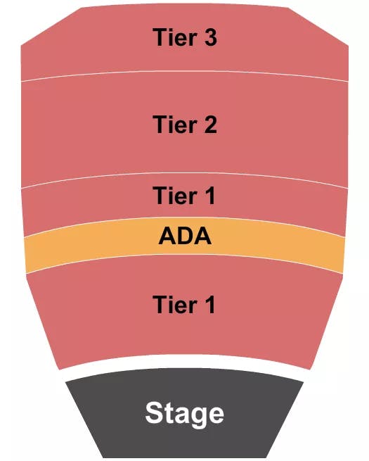 CREST THEATRE SACRAMENTO GA TIERED Seating Map Seating Chart