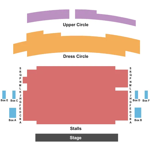 CRITERION THEATRE LONDON END STAGE Seating Map Seating Chart