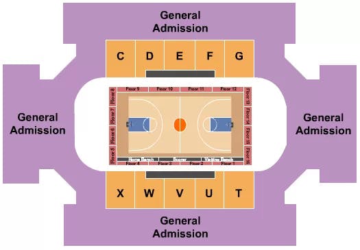  BASKETBALL 3 Seating Map Seating Chart