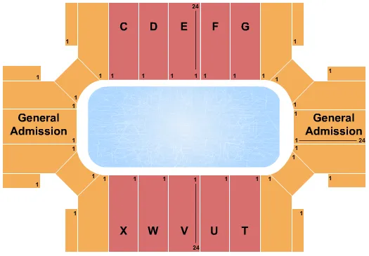  MOTORSPORTS ICE RACING Seating Map Seating Chart