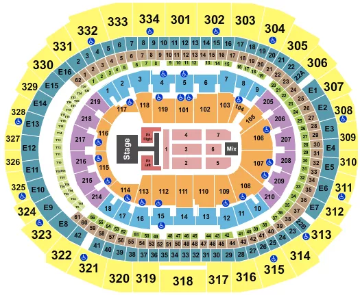 CRYPTOCOM ARENA OLD DOMINION Seating Map Seating Chart