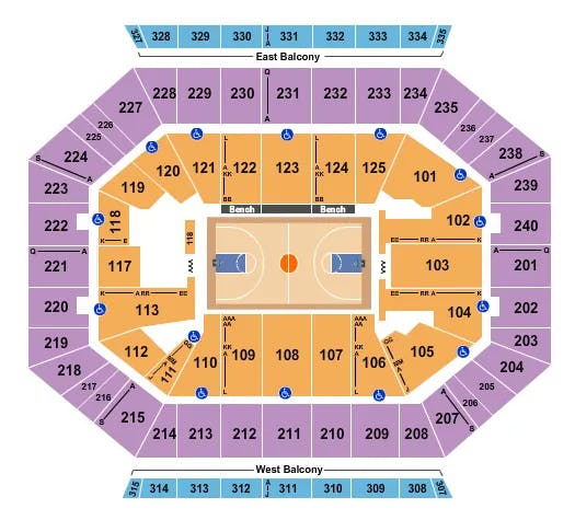  BASKETBALL GLOBETROTTERS Seating Map Seating Chart