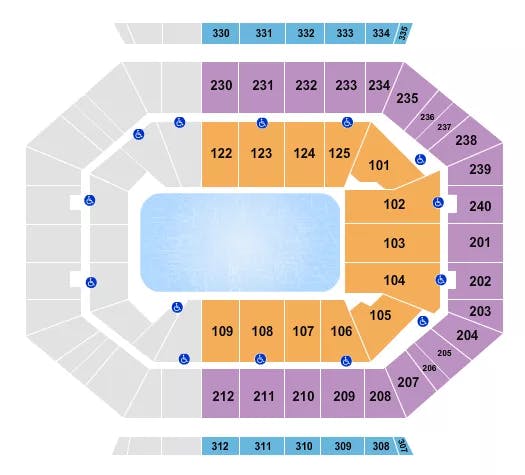  DISNEY ON ICE 2 Seating Map Seating Chart