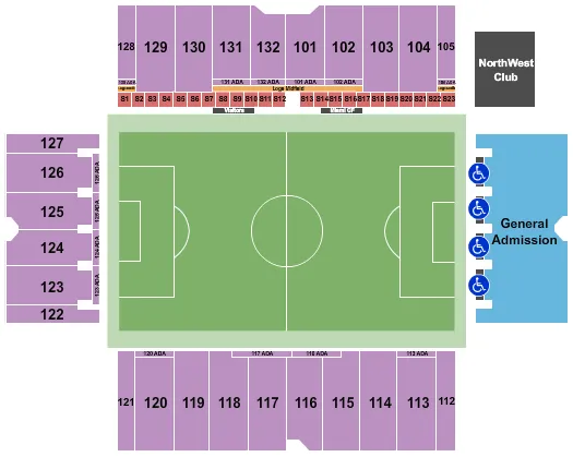  SOCCER WITH GA Seating Map Seating Chart