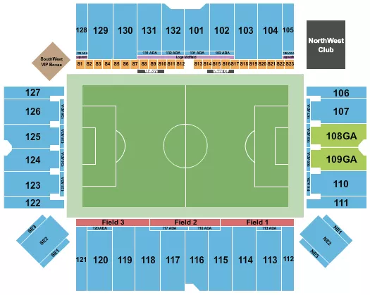  SOCCER 2 Seating Map Seating Chart