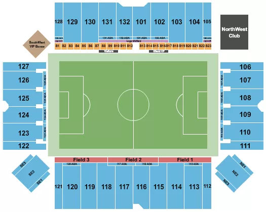  SOCCER RESERVED Seating Map Seating Chart