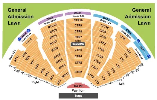  ENDSTAGE GA PIT 2 Seating Map Seating Chart