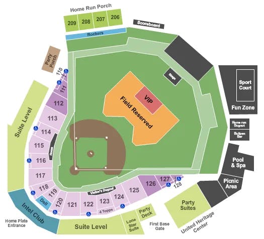  MIDLAND Seating Map Seating Chart