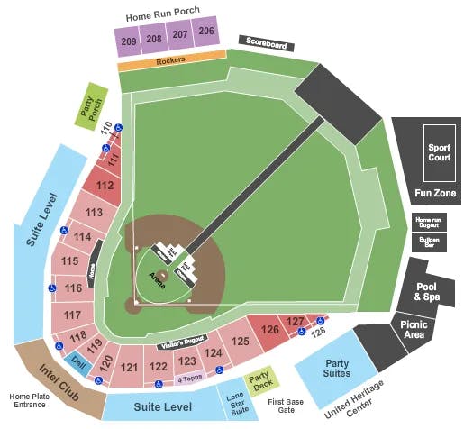  RODEO Seating Map Seating Chart