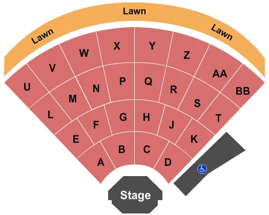  END STAGE Seating Map Seating Chart