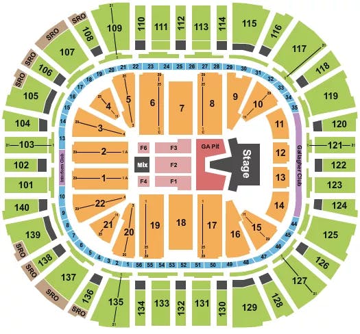  AJR Seating Map Seating Chart