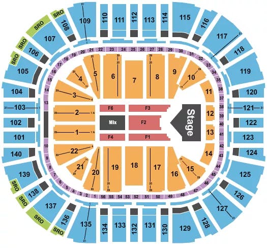  JELLY ROLL Seating Map Seating Chart