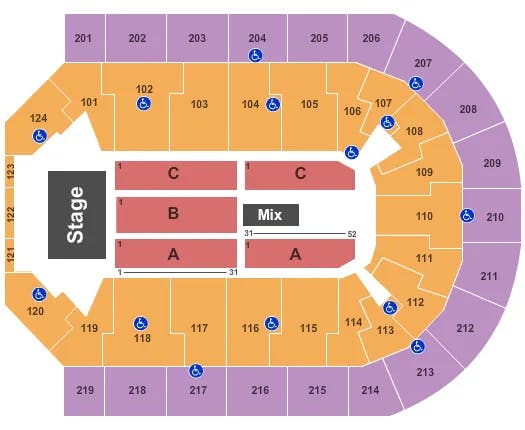  END STAGE 2 Seating Map Seating Chart