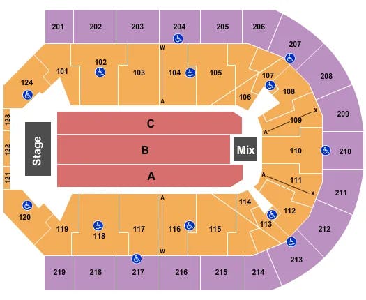  JEFF DUNHAM Seating Map Seating Chart