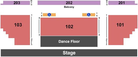  ENDSTAGE W DANCE FLOOR Seating Map Seating Chart