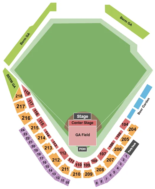 DICKEY STEPHENS PARK JAKE OWEN Seating Map Seating Chart